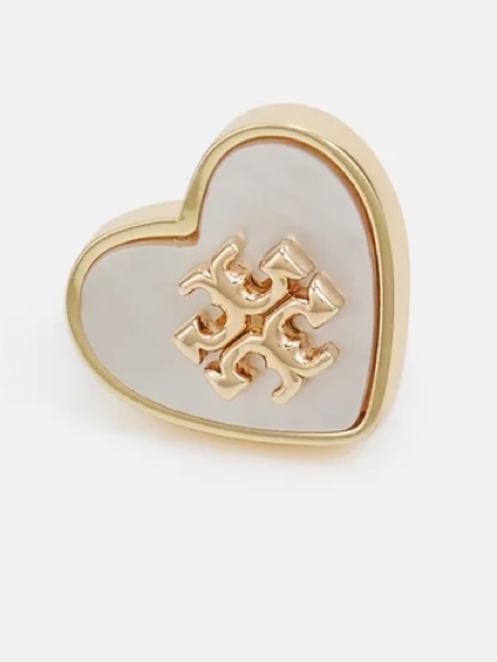 Tory Burch Forget Me Not 🤍 Heart Stud Earrings - Picture 8 of 9